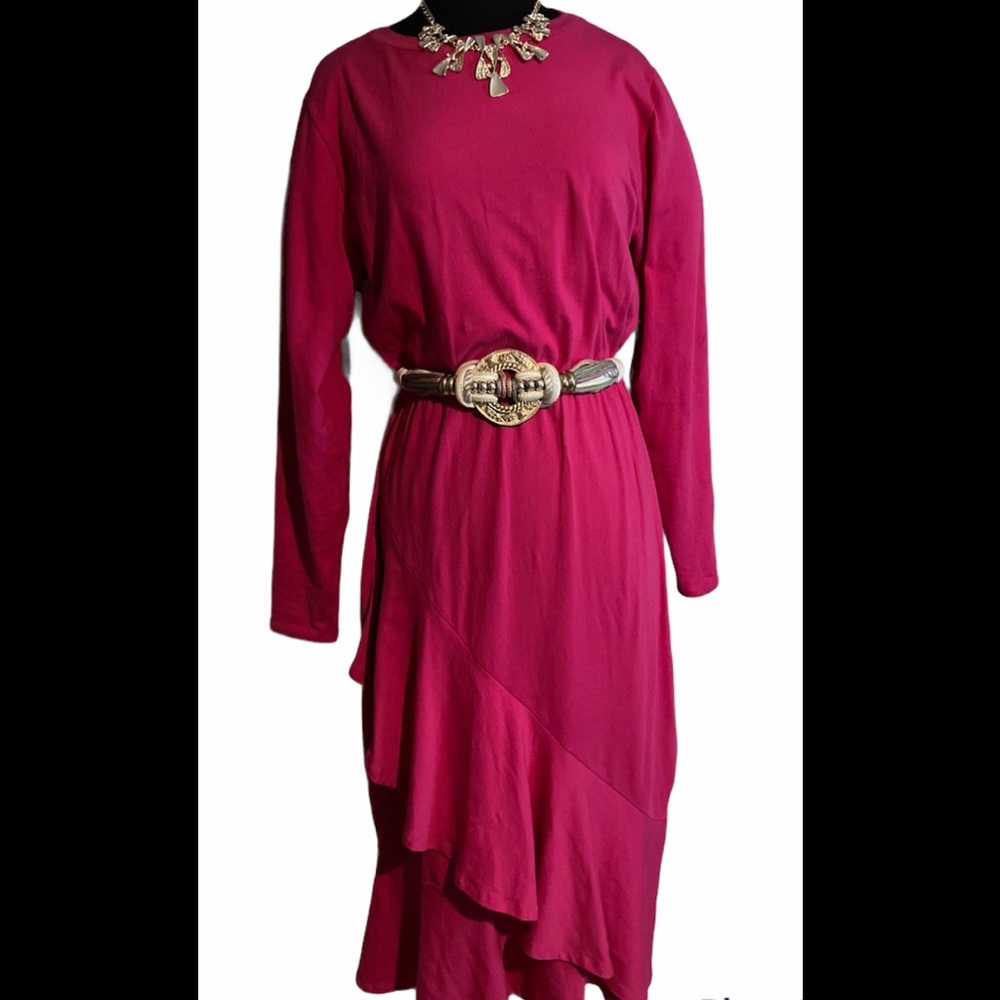 Rebdolls Pink Long-sleeve Dress Size 2x